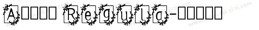 A书法英文 Regula字体转换